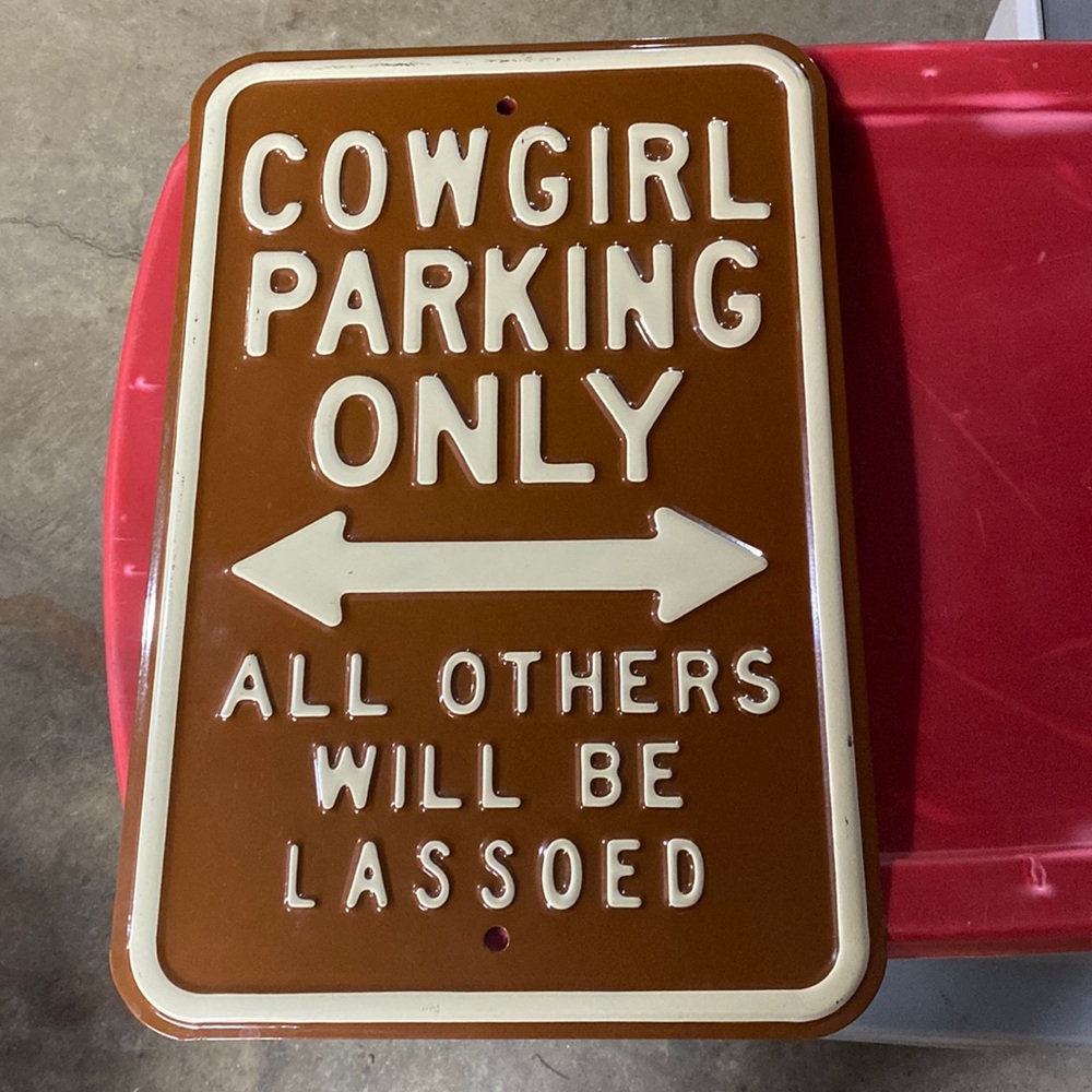 Metal sign